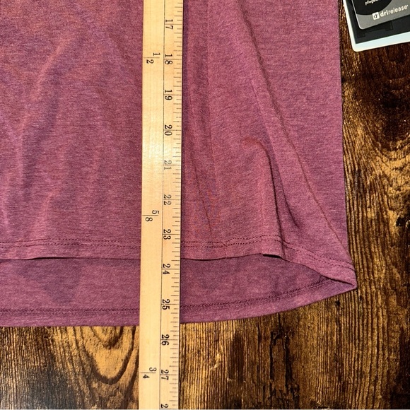 RideFox Top Womens Medium Mauve Long Sleeve Front Back Logo T-Shirt NEW - Picture 8 of 9